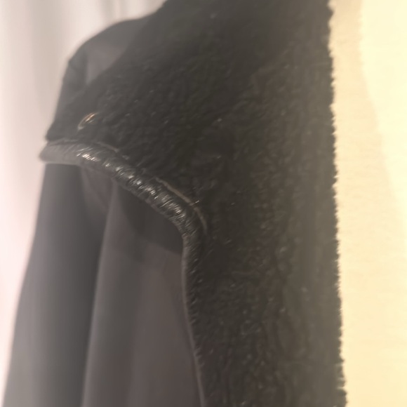 Vintage Kenzo Paris ‘Must Have’ Rare Black Shearling Leather Coat - Picture 3 of 5